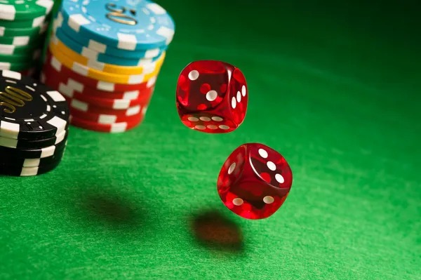 Mobile phone displaying live casino table
